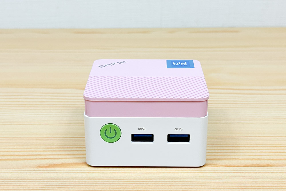 GMKtec NucBox G5の実機レビュー かわいい桜色ピンクのミニPC