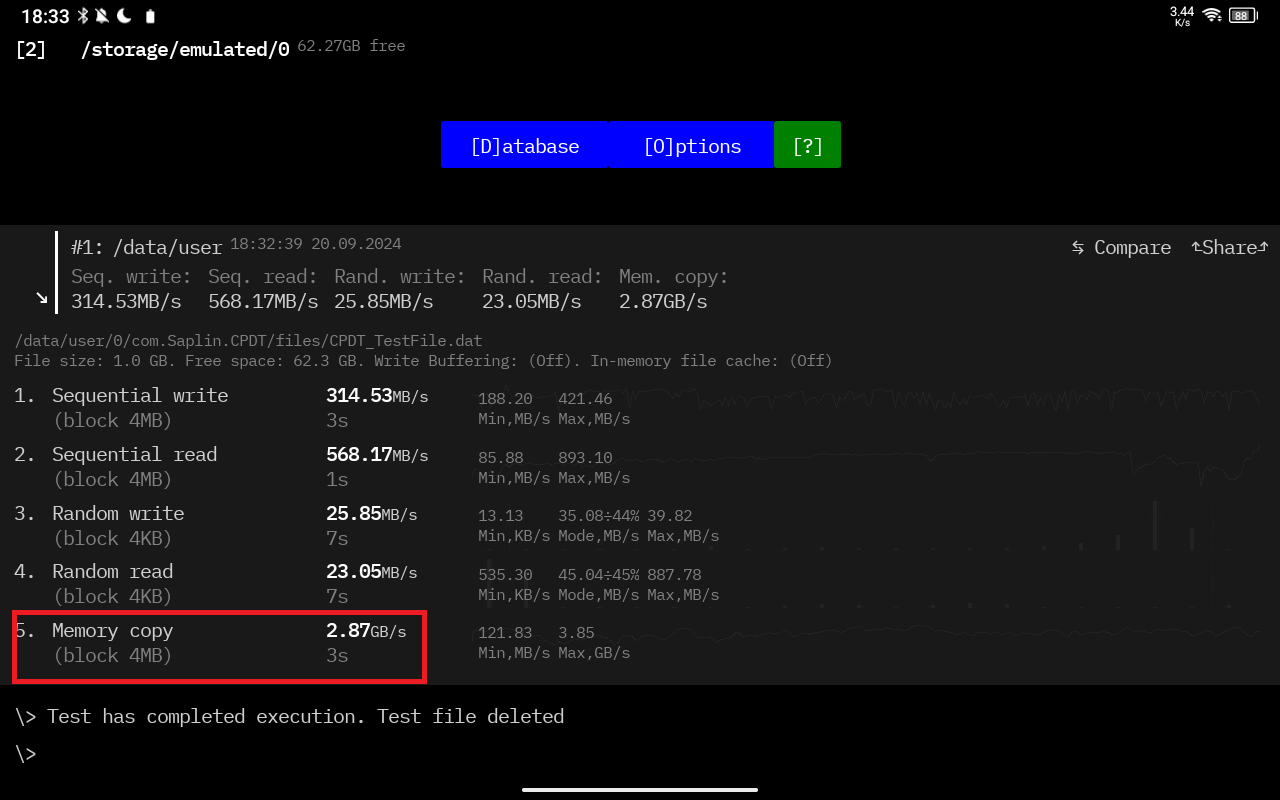 Blackview Tab 90 Wifi メモリ拡張後の速度