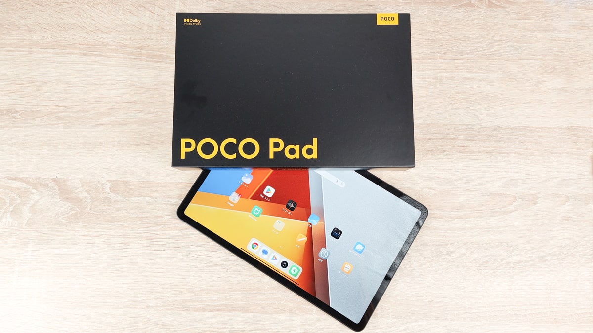 POCO PADの購入レビュー ミドルハイクラスで超高品質大画面