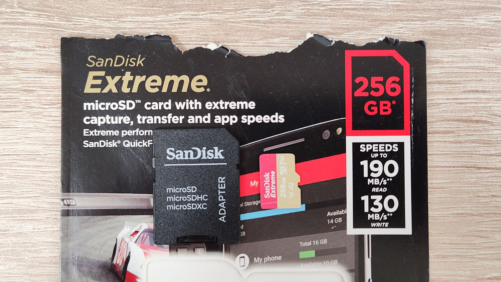 SanDisk Extreme microSDカードリーダー　シーケンシャル速度計測結果