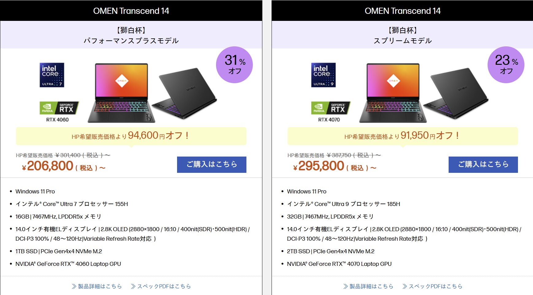 OMEN Transcend 14
