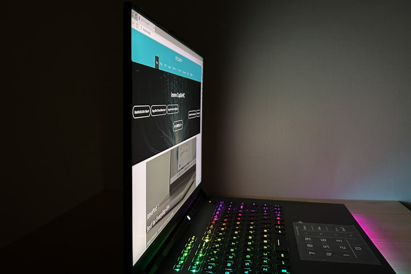 ASUS ROG Strix G16 (2025) G614 視野角のチェック
