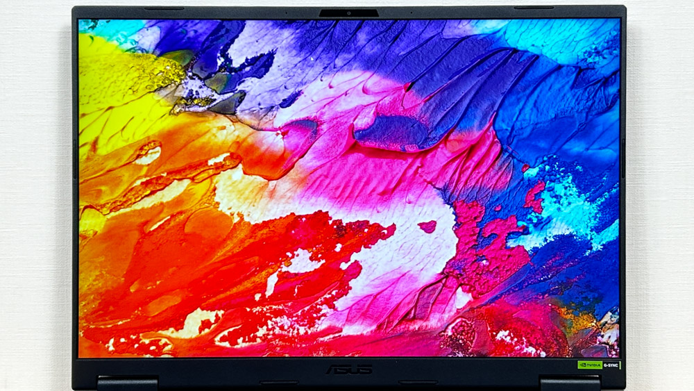 ASUS TUF GAMING A16 2025 ディスプレイ色域チェック
