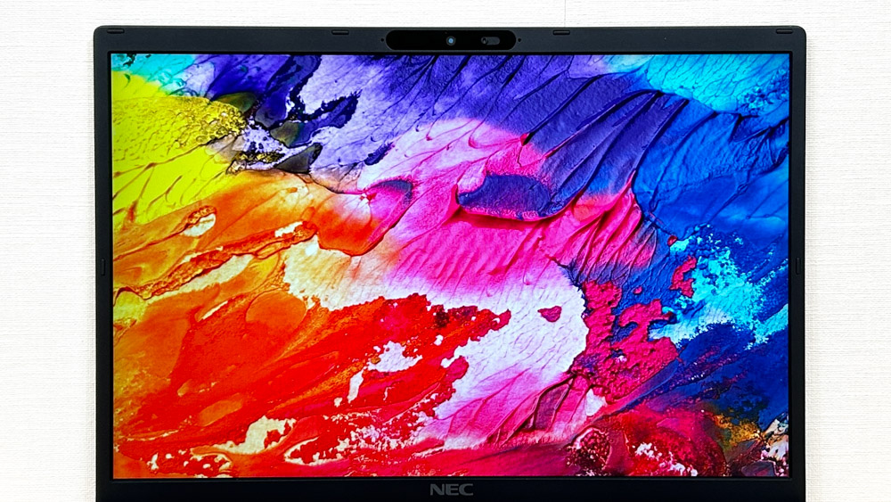 NEC VersaPro J UltraLite ディスプレイ色域チェック