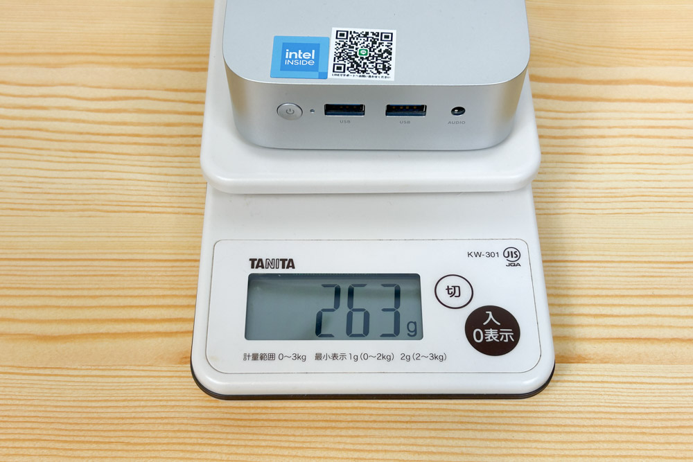 ACEMAGIC VISTA Mini V1 重さ計測