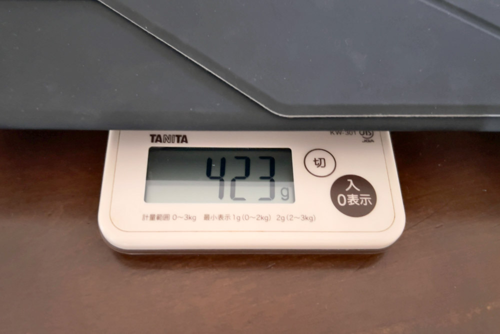 VAIO Visio+ 14のカバー重さ計測