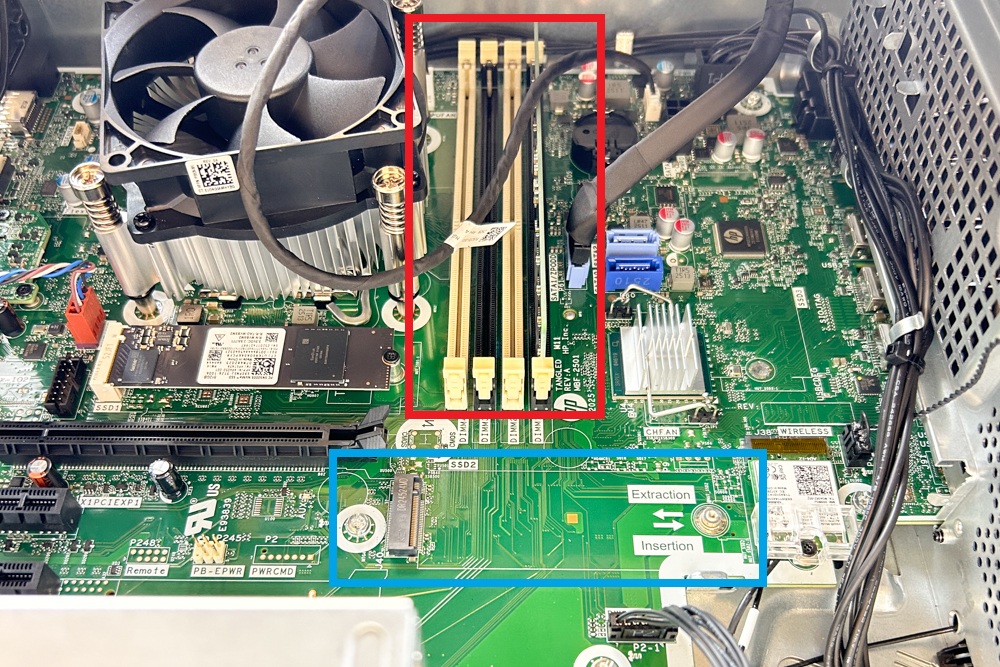 HP ProDesk 4 Tower G1i Desktop PC 筐体内部