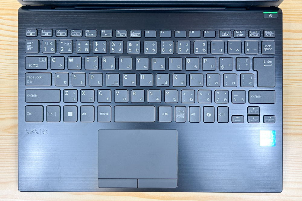 Vaio S13 2025年モデル　キーボード