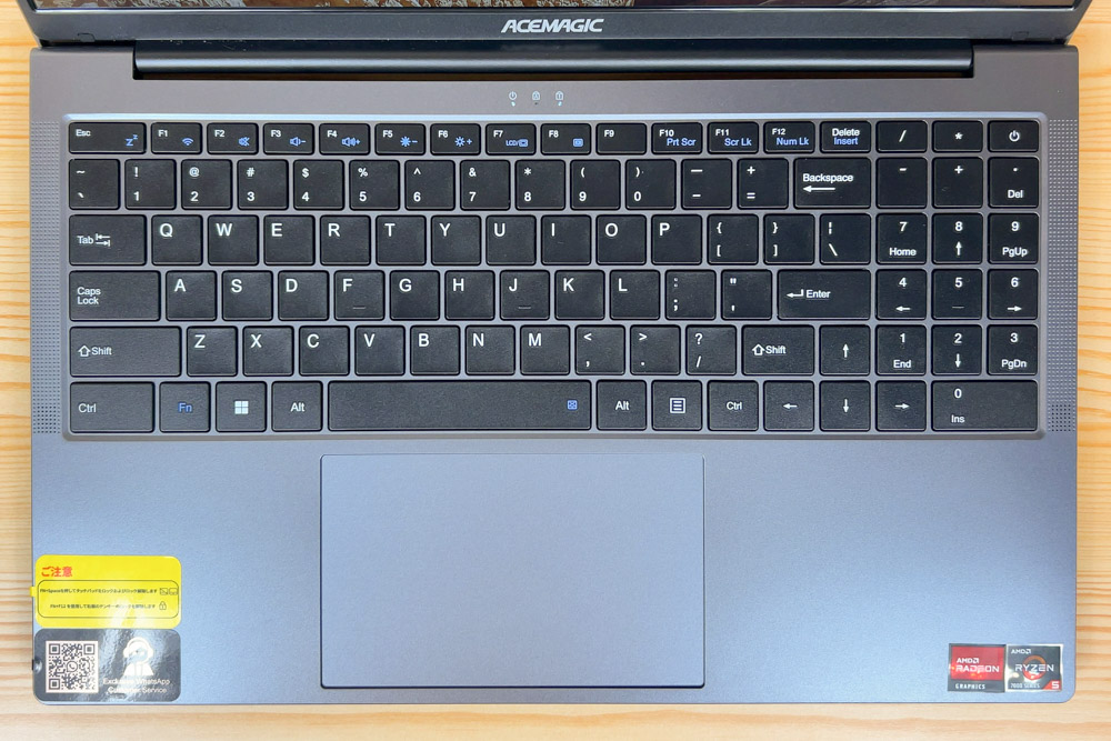 ACEMAGIC LX15Pro キーボード