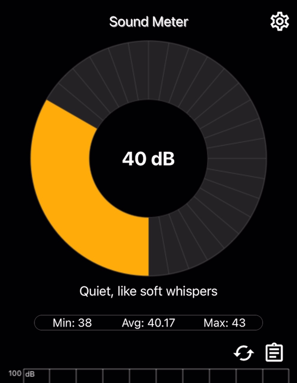 HP ProBook 4 G1iR 14 ベンチマーク時の騒音値