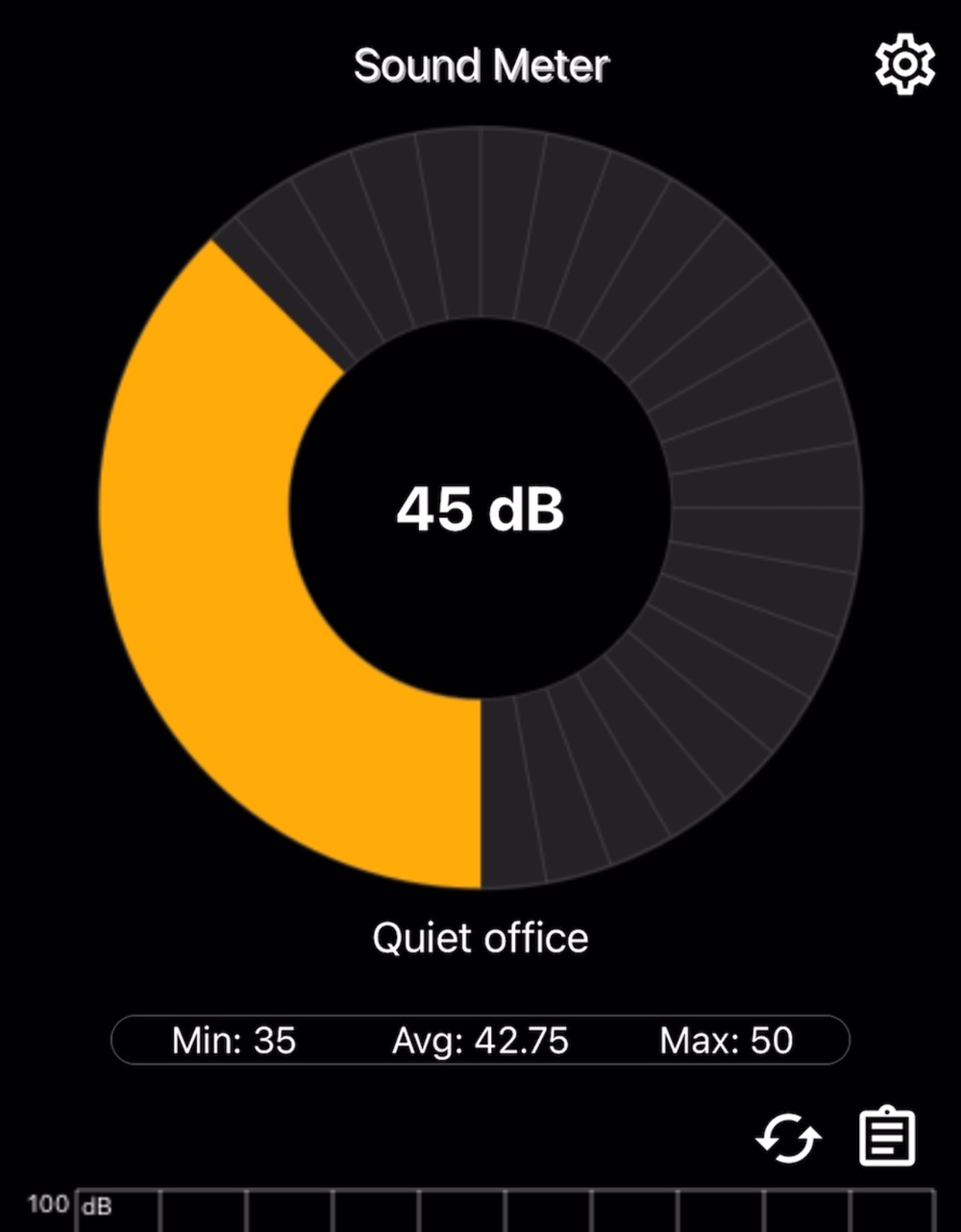 HP EliteDesk 8 Mini G1i Desktop PC ベンチマーク計測時のPC騒音値