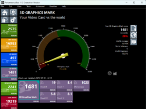 ACEMAGIC LX15Pro 3D Graphics Mark計測結果