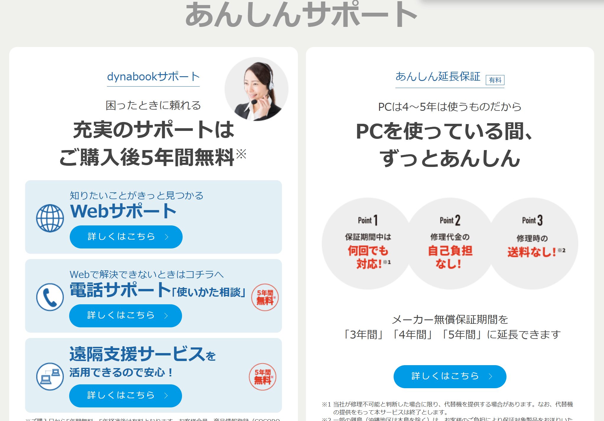 Dynabook 安心サポート