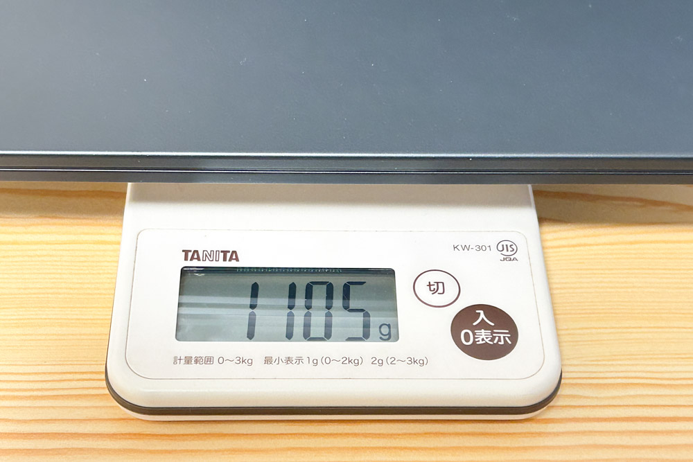 LAVIE Direct N14 Slim 2025年秋モデル 重さ計測