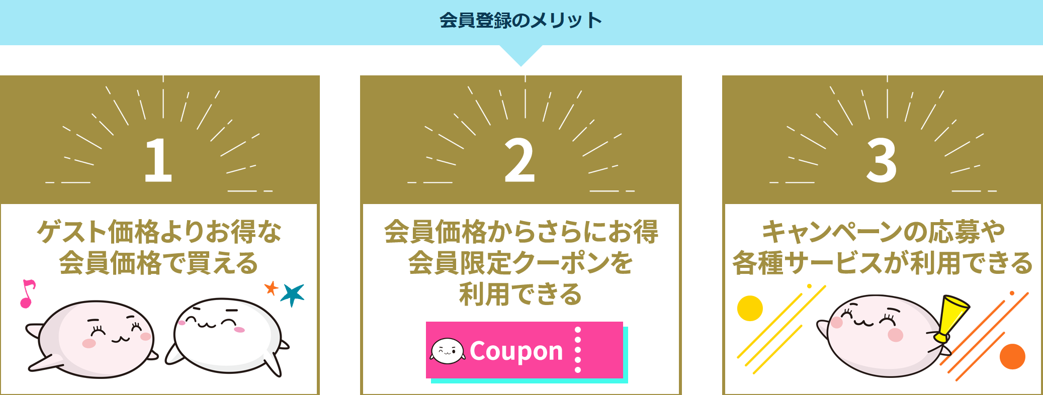 会員登録「COCORO MEMBERSとは?」