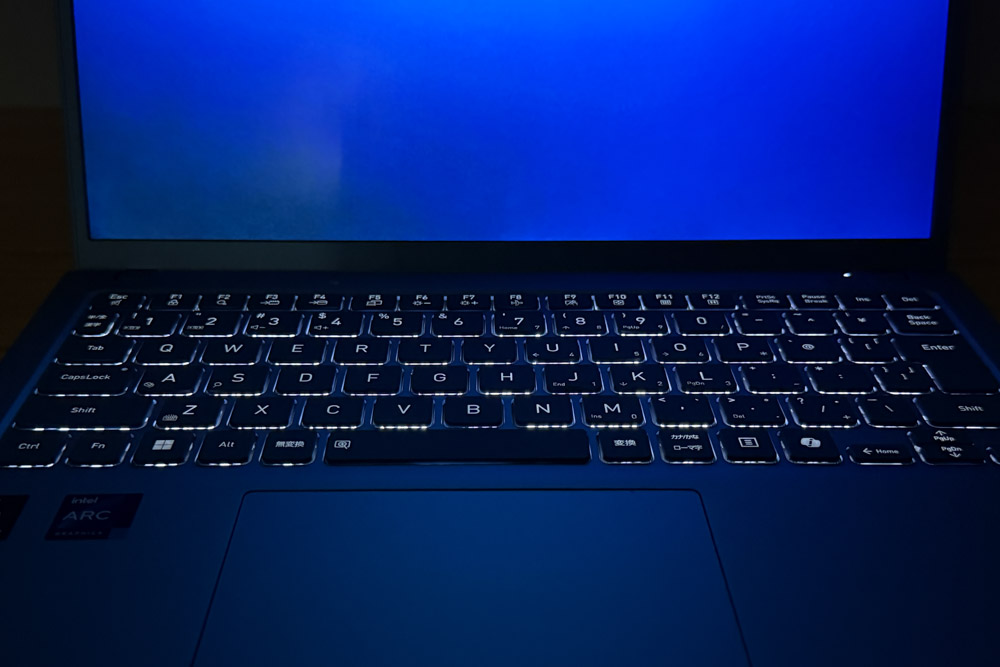 dynabook GRZZ キーボード バックライトオン