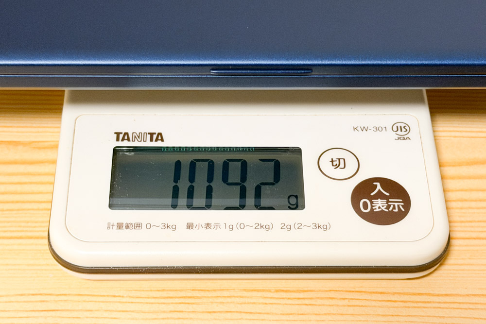 dynabook XA/ZY 実測1092gの軽量ボディ