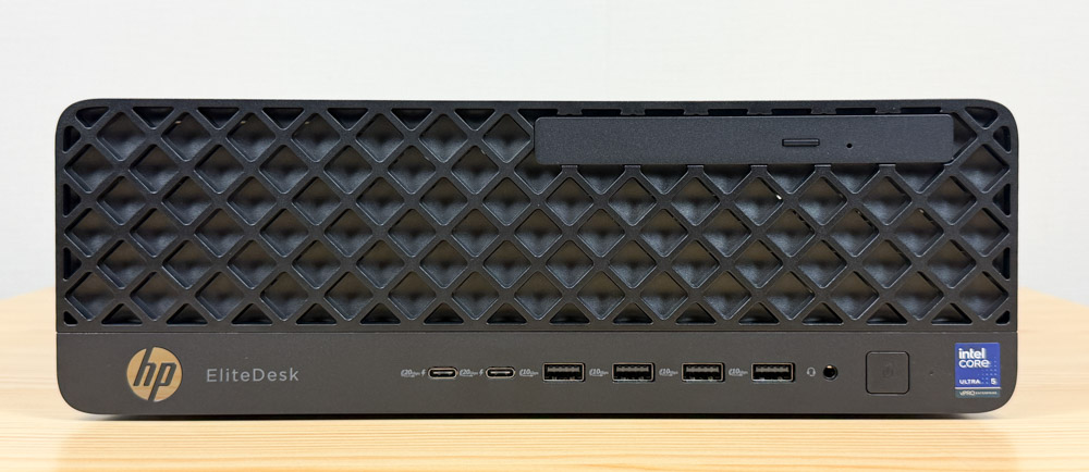 HP EliteDesk 8 SFF G1i Desktop AI PC 横置き