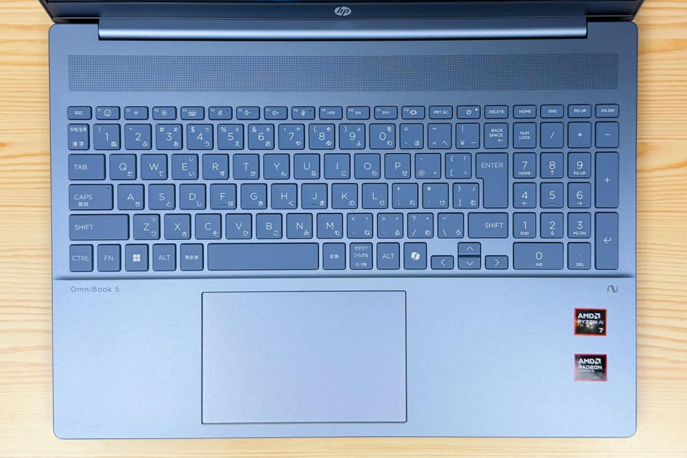 HP OmniBook 5 16-ag キーボードの使い心地