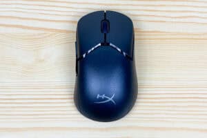 HyperX Pulsefire Saga Pro Wireless ゲーミングマウス 真上うから撮影