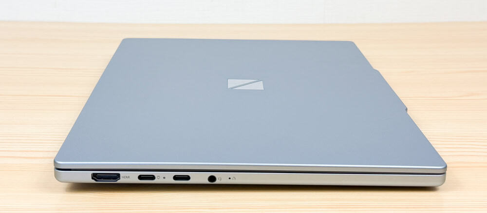 Lavie N13 Slim 2025年秋冬モデル 左側面インターフェイス。HDMI、USB Type-C、3.5ミリジャック