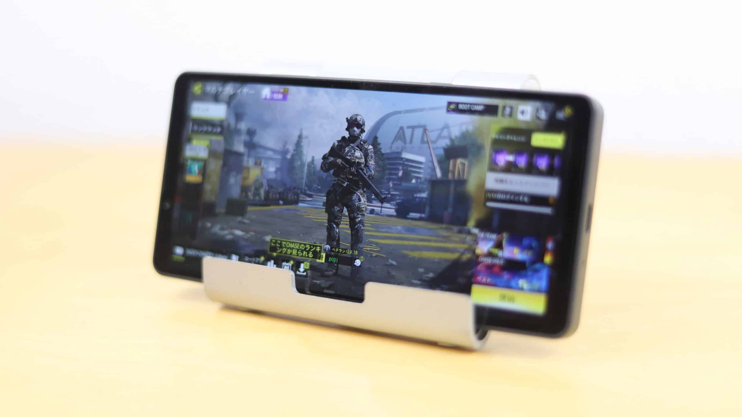 Xperia 10でCal of dutyをプレイ