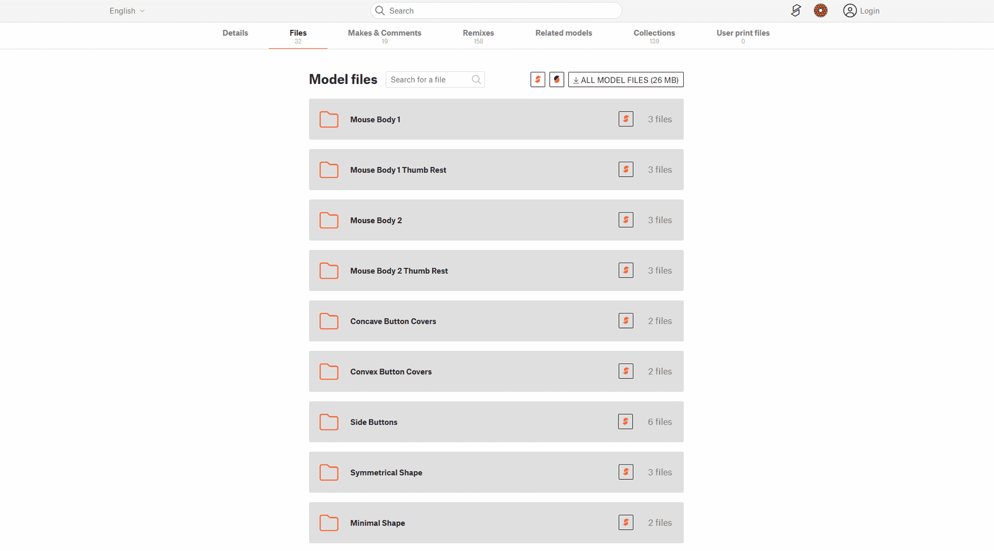 3DプリンタでHyperX Pulsefire Saga Proマウスのパーツを作る。Zipファイルのダウンロード