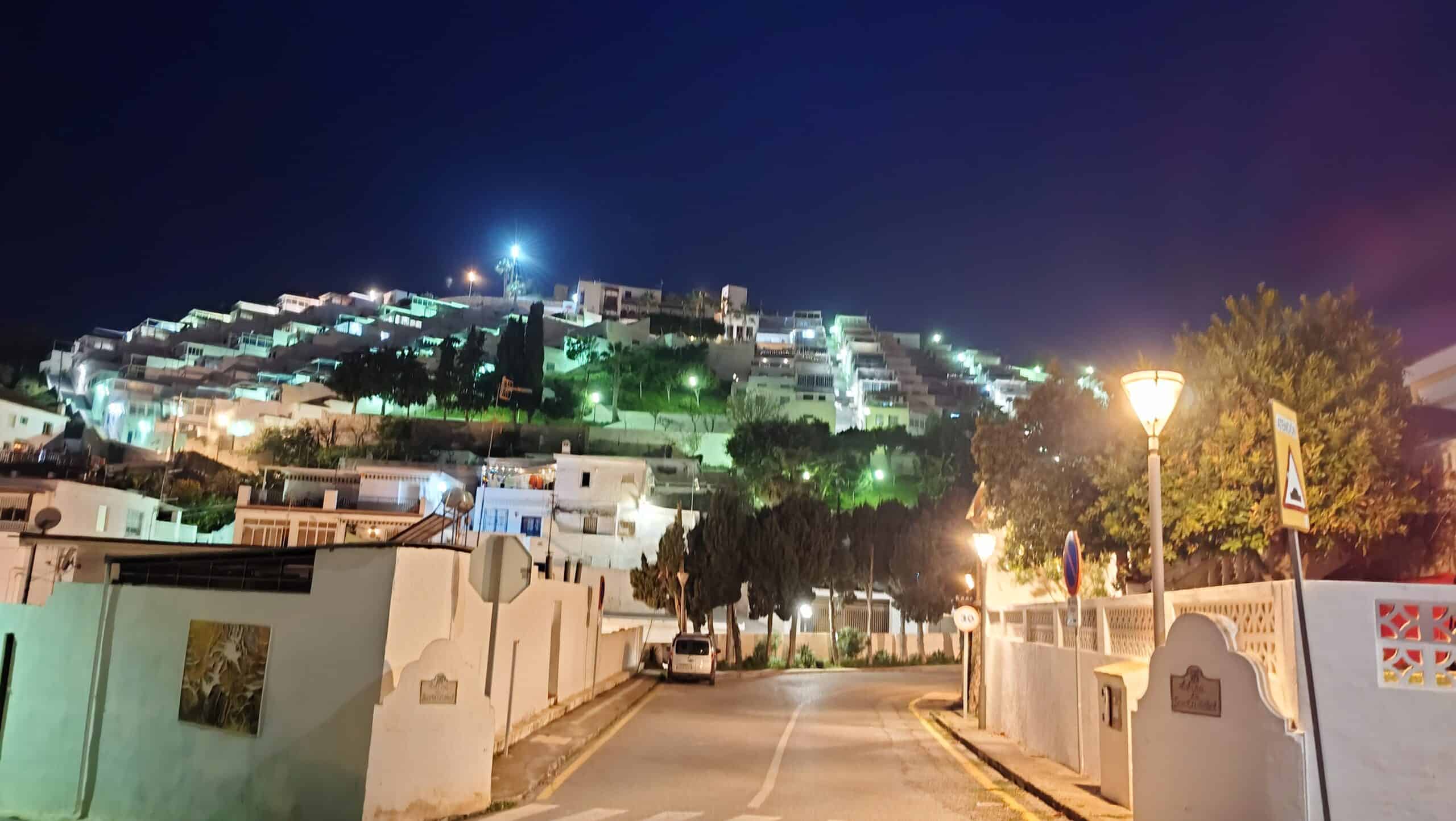 xperia 10 VIIのカメラで撮影した夜景