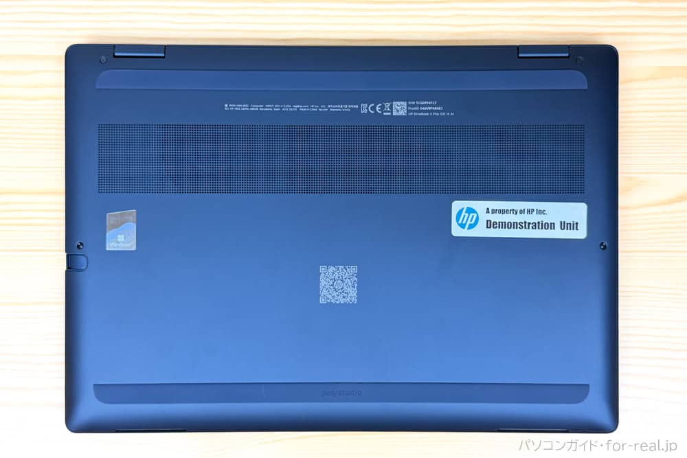 HP EliteBook X Flip G2i 14 AI PC底面