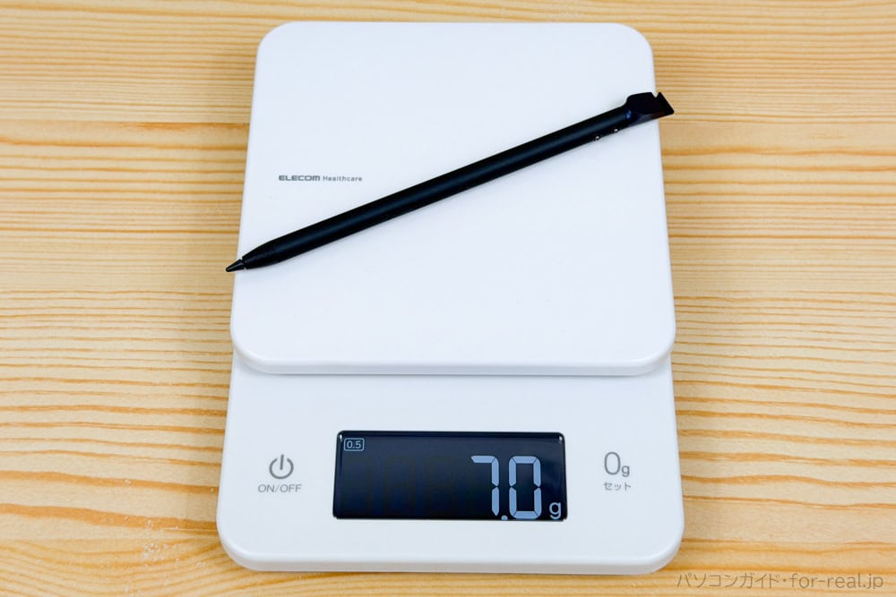 HP EliteBook X Flip G2i 14 AI PC　ペンの重さ計測・7g