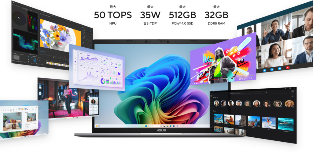 Vivobook S16のOLEDディスプレイ