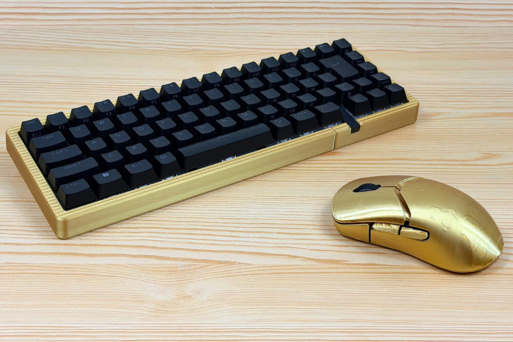 ３Dプリンタでカスタム下HyperXのマウスとキーボード