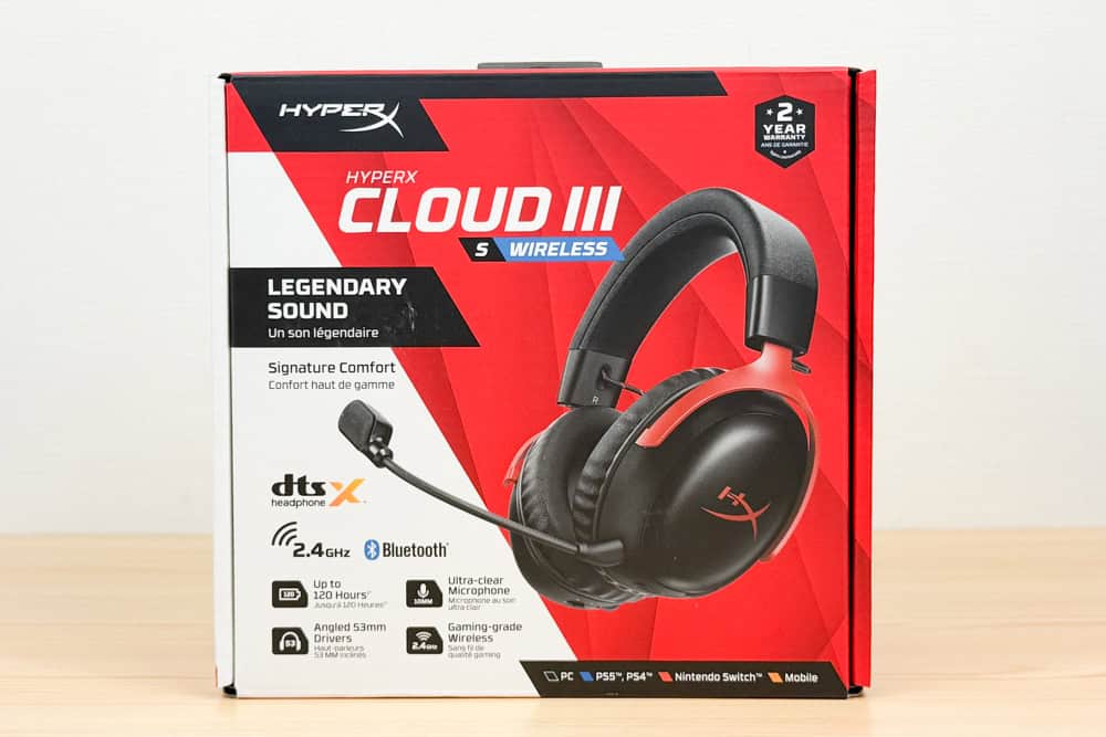 HyperX Cloud III S Wireless ゲーミングヘッドセット　外箱