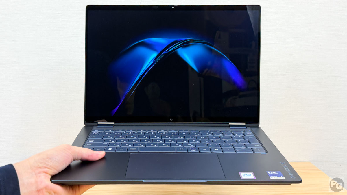 HP OmniBook X Flip 14-kb（インテル）の実機レビュー：高性能長時間バッテリーの2 in 1 PC