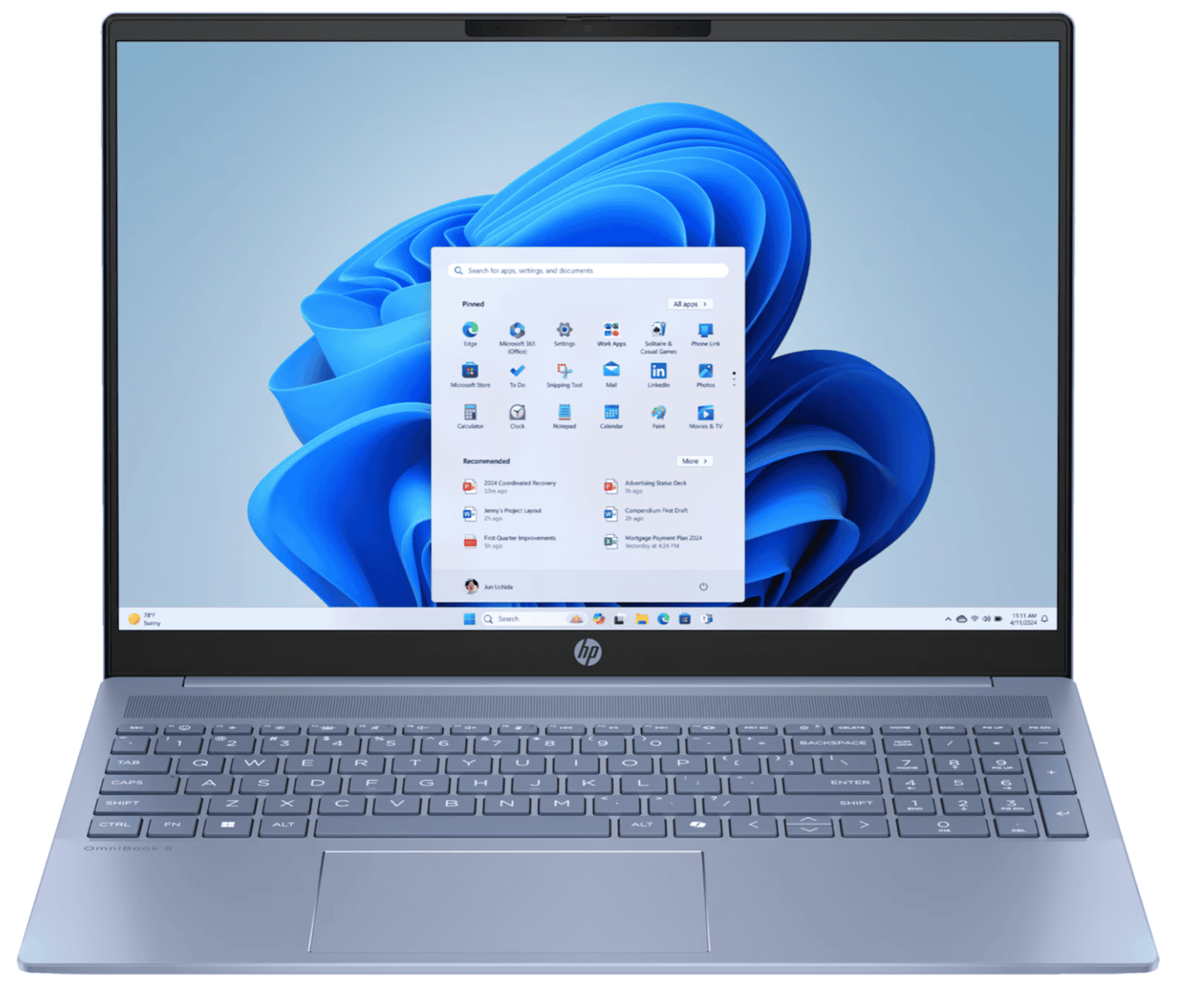 HP OmniBook 5 16-af ブルーモデル