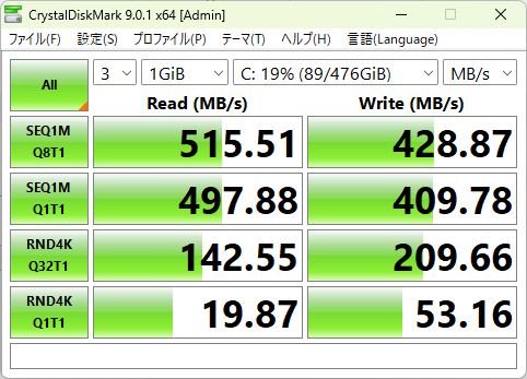 NiPoGi E3B シーケンシャル速度計測結果