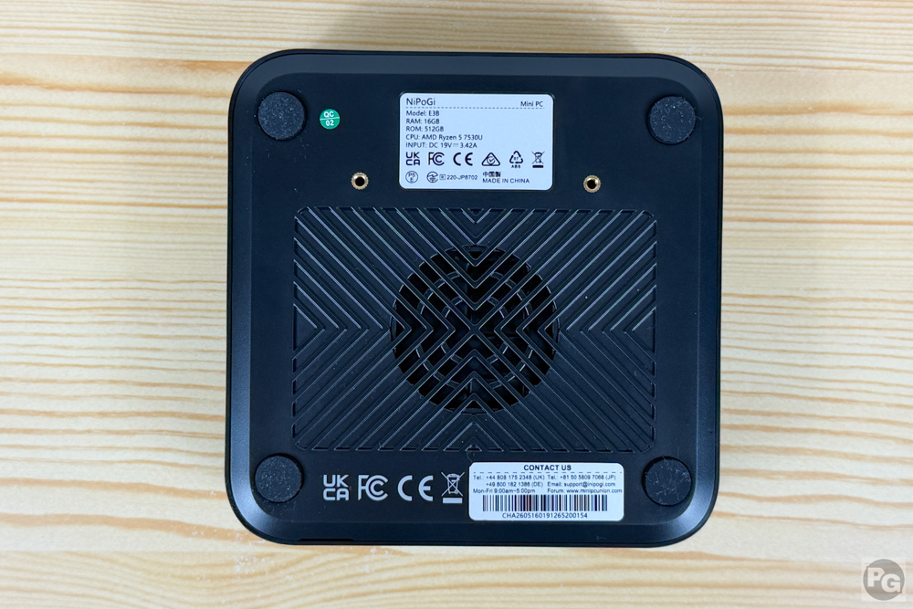 NiPoGi E3B 底面