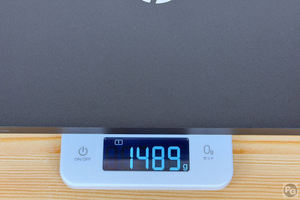 HP OmniBook 3 14-hy/hw 重さ計測1489g