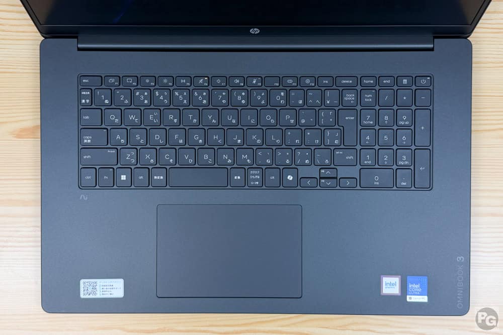 HP OmniBook 3 17-dfキーボード
