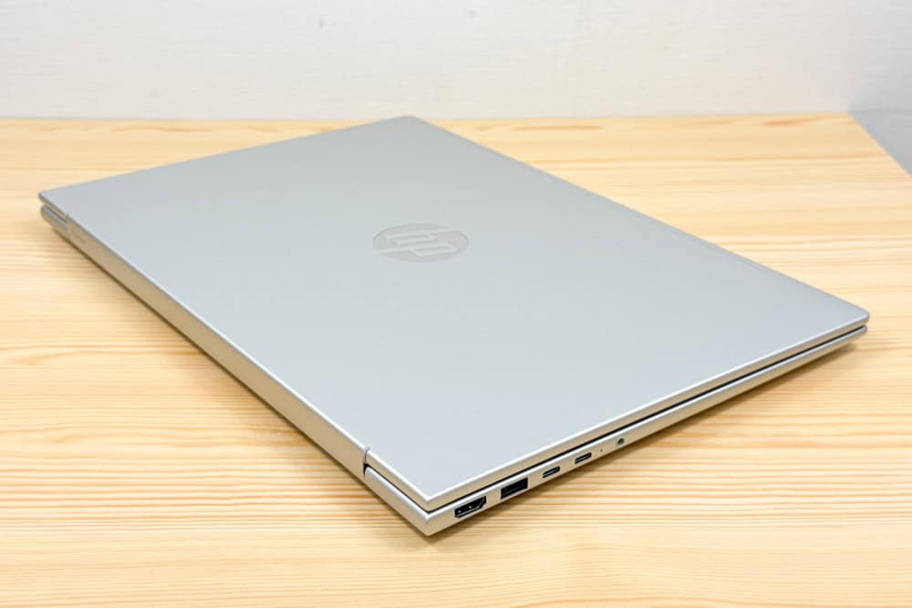 HP ProBook 4 G2i 16 AI PC 寸法は幅359.4ミリ、奥行き251.0ミリ、高さ11.5ミリ～21.4ミリ