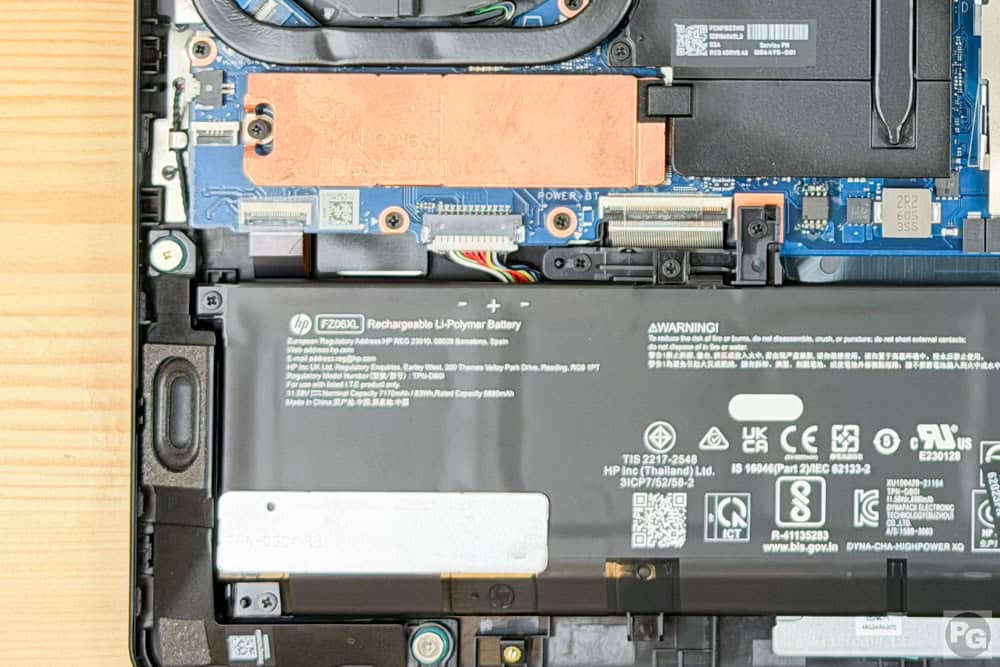HyperX OMEN 16 Intel SSD M.2スロット