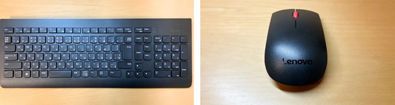 Lenovo ThinkCentre付属のマウスとキーボード