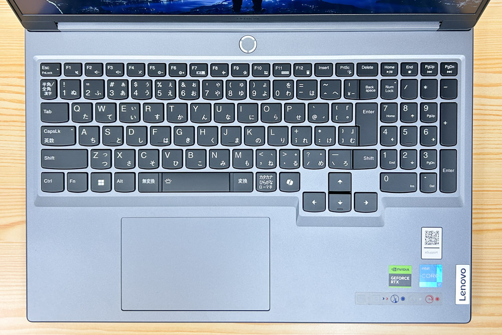 Lenovo Legion 5i Gen 9 (16型 Intel)　キーボード