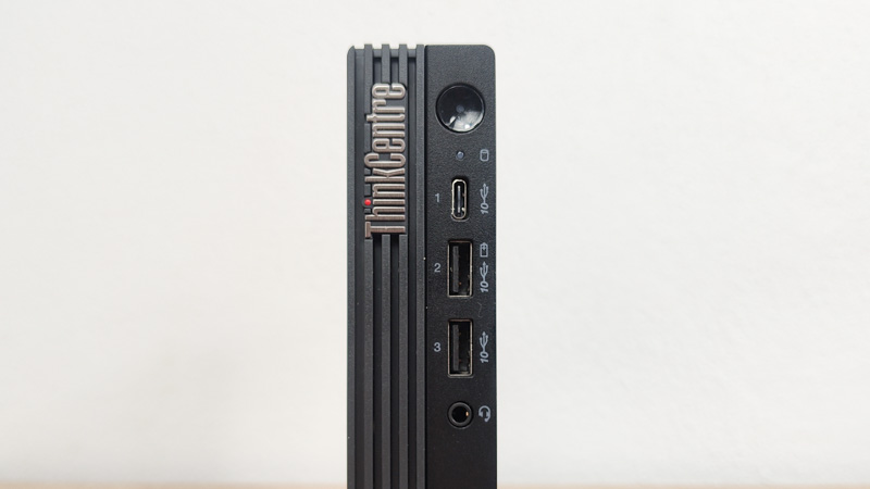 Lenovo ThinkCentre M75q Tiny Gen 5 Intel 正面インターフェイス