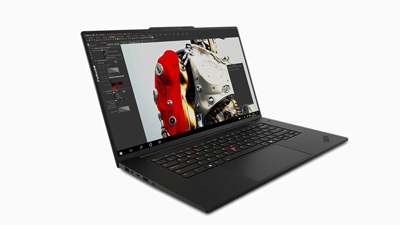 Lenovo ThinkPad P1 Gen 7 左斜め前から