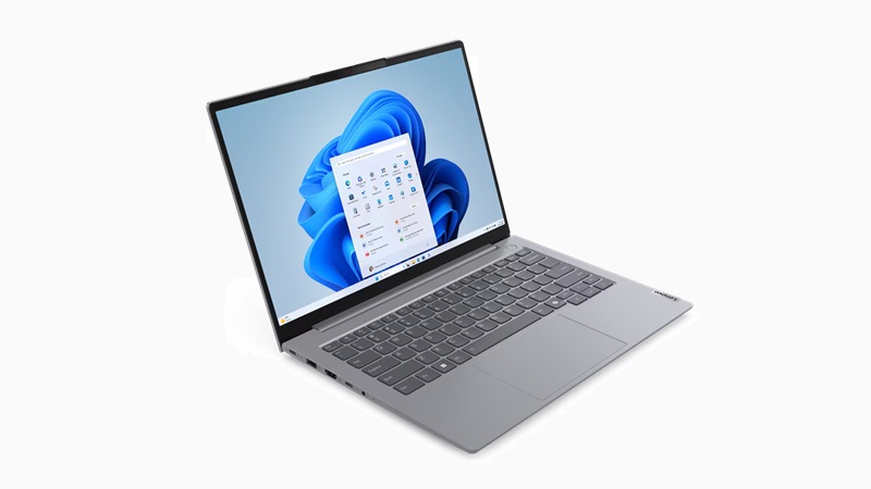 Lenovo ThinkBook 14 Gen 7 AMD 左斜め前から