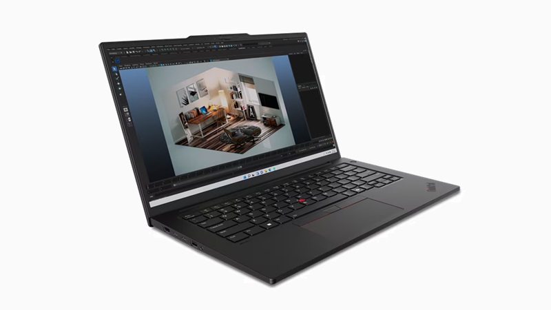 Lenovo ThinkPad P14s Gen 5 左斜め前から