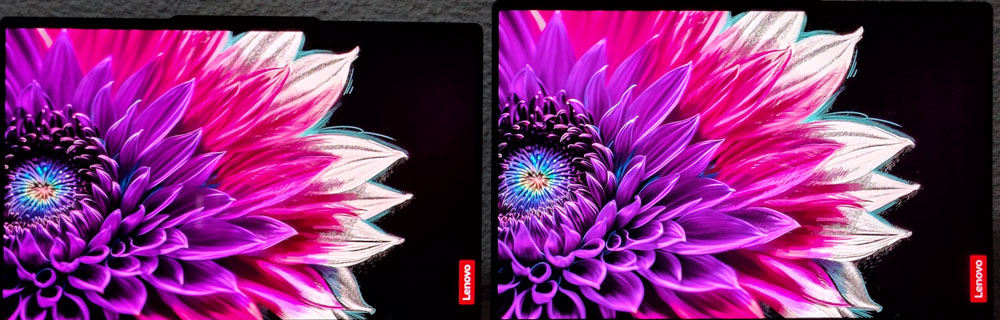 Lenovo Yoga Slim 7i Aura Edition Gen 9 IPSとOLEDの比較