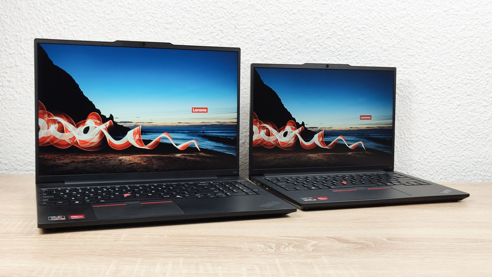 Lenovo ThinkPad E16 Gen 2とThinkPad E14 Gen 6の筐体比較