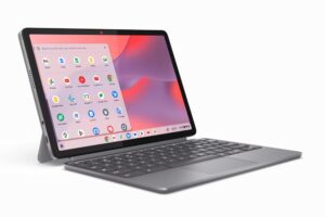 Lenovo Chromebook Duet Gen 9キーボード付き 左斜め前から